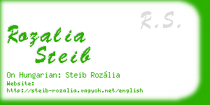 rozalia steib business card